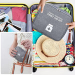 PALAY® Oxford Cloth 2 Pack First Aid Pouch Portable Kit Bag Empty Emergency Treatment Medicine Organizer Travel Pharmacy for Storing Items Grey 2PCS