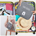 PALAY First Aid Pouch Set for Home Travel and Car with Dual Head Zipper | 600D Oxford Cloth Grey