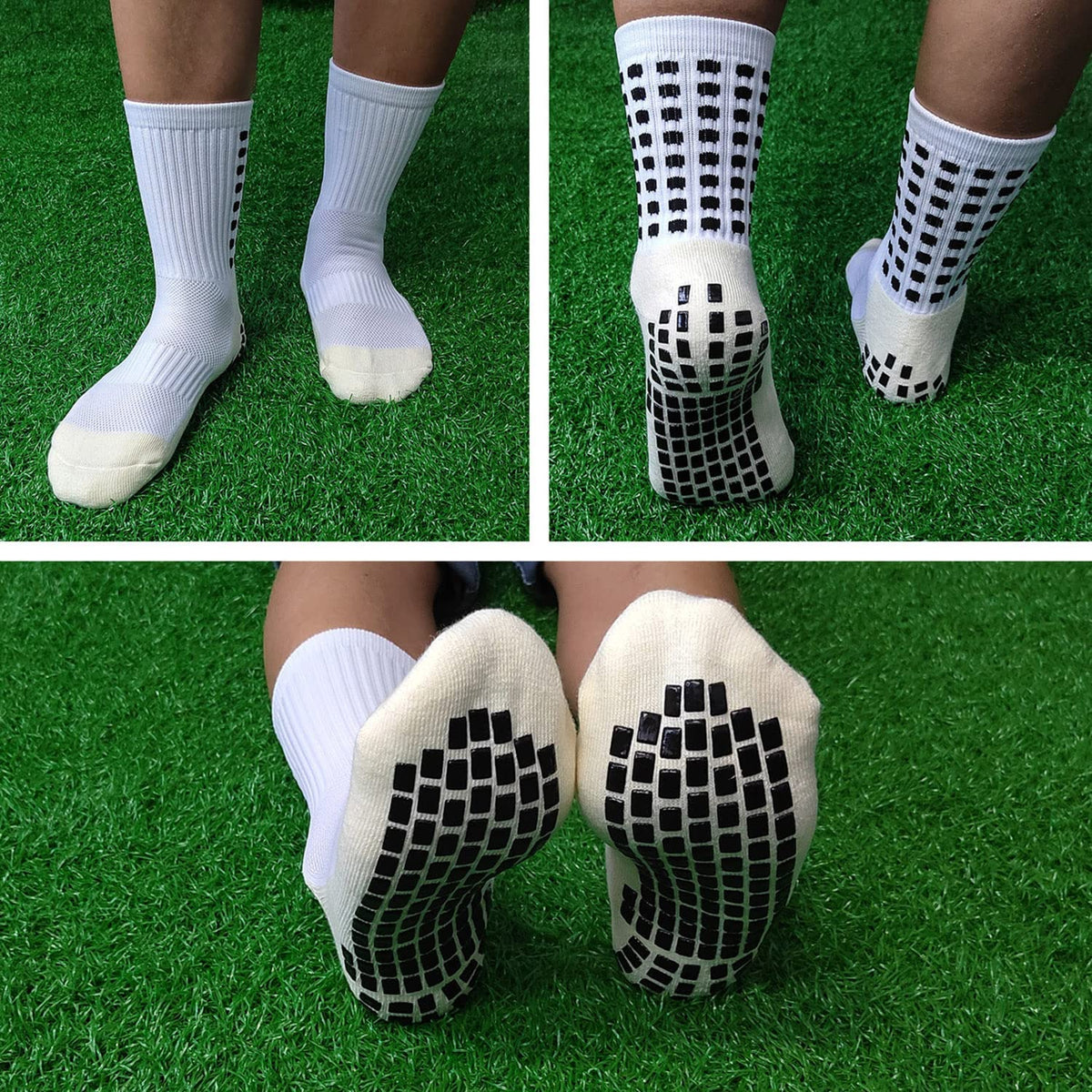 PALAY® Hi Tech Performance Athletic Socks for Men and Women,Rubber Anti Slip and Thicken Cushion Sport Socks,Ankle Length Socks for Badminton,Soccer,Running,Gym & Indoor Training
