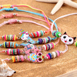 PALAY® Hand Bracelet for Kids Girls Stylish Unicorn Friendship Band Kids Bracelets for Girls Best Friend Bracelet Set Kids Party Gift Wrist Bracelet Hand Jewellery for Kids (Multicolor) - 12 Pieces