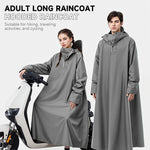 PALAY® Long Raincoat for Adults Hooded Rain Poncho Wide Brim Long Raincoat Waterproof Extra Long Rain Coat for Hiking, Travel, Activities, Riding, XXL
