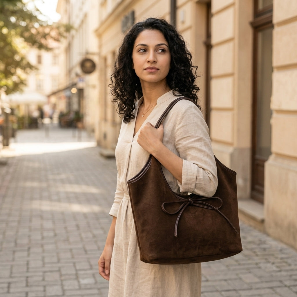 PALAY PU Leather Hobo Tote Bag for Women Soft Slouchy Shoulder Bag