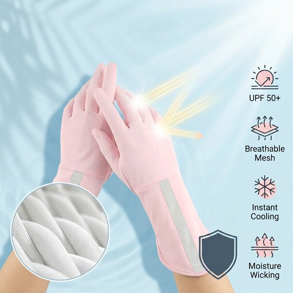 PALAY UPF 50+ Sun Protection Gloves for Women