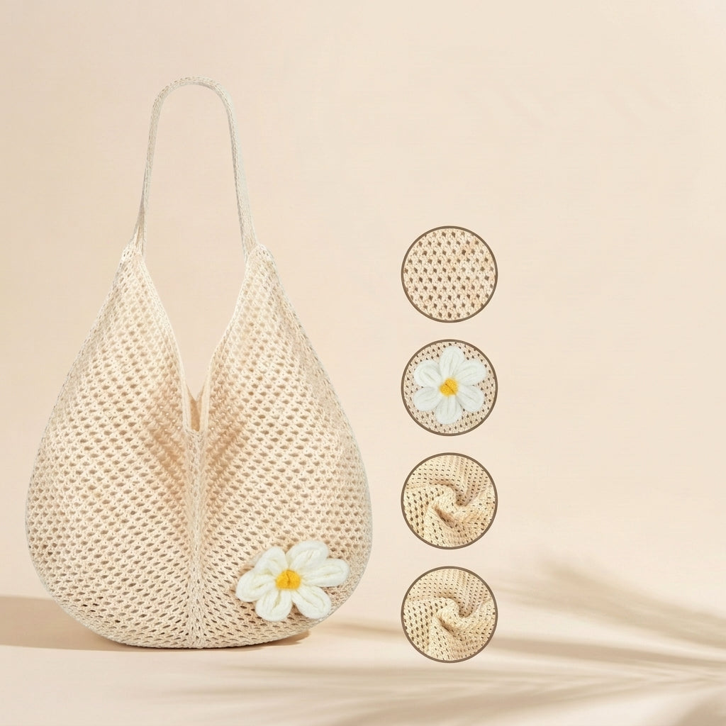 PALAY Crochet Tote Bag for Women