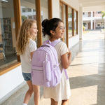 PALAY School Backpack for Girls Purple Oxford Cloth