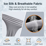 PALAY® Men Sun Protection Arm Sleeves 4 Pairs Ice Silk