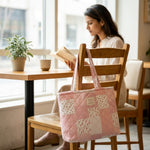 PALAY Quilted Floral Shoulder Tote Bag for Women