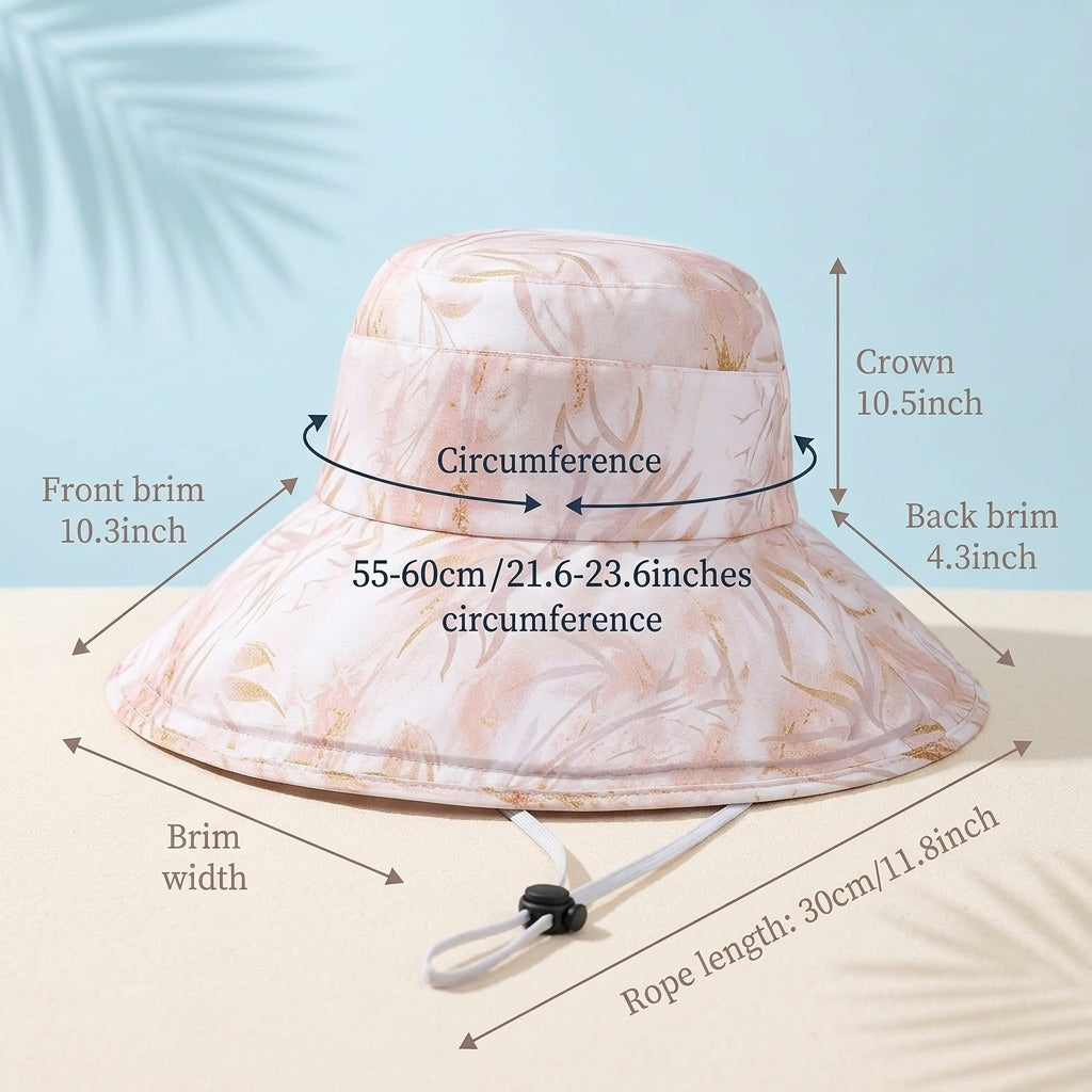 PALAY Wide Brim Bucket Hat for Women Sun Protection