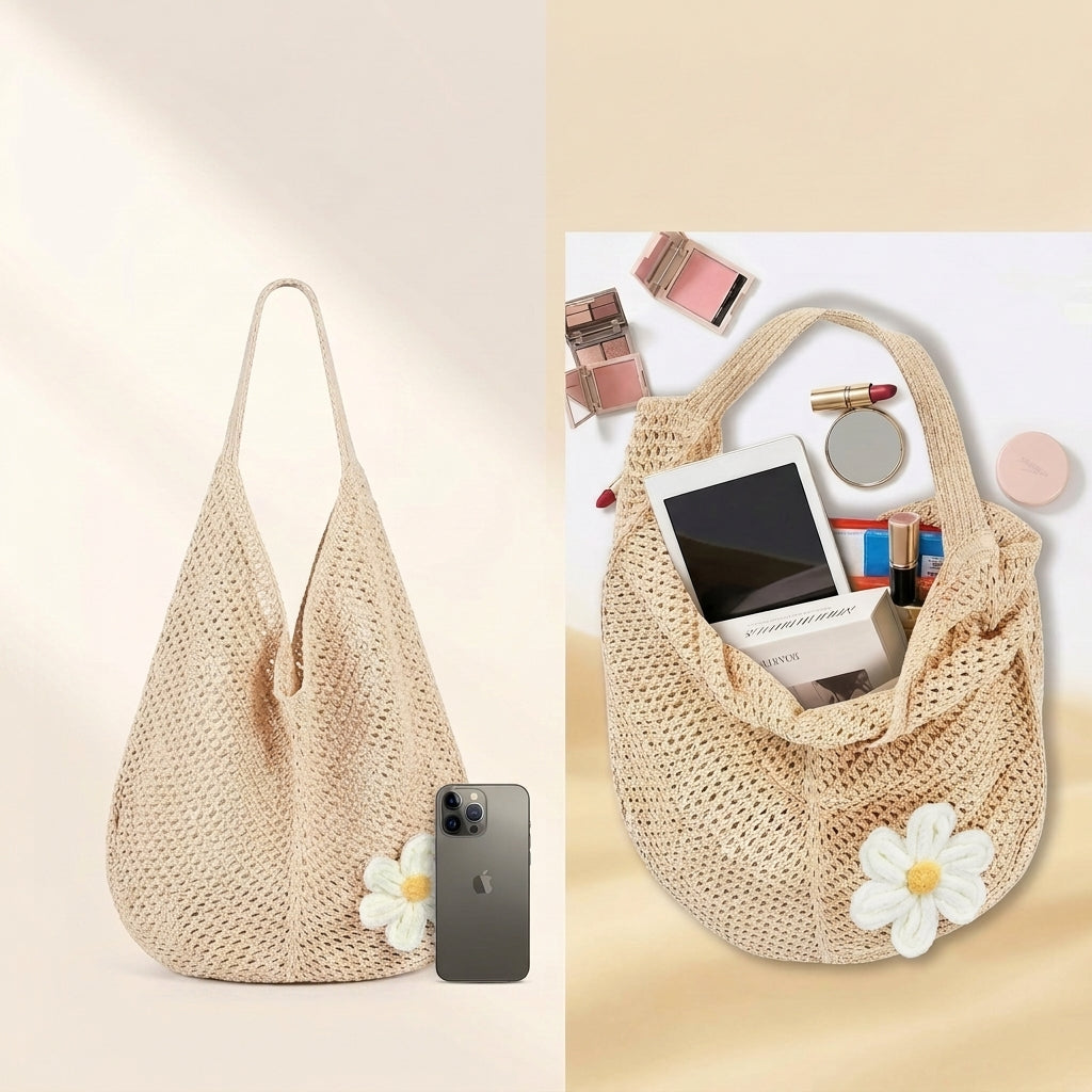 PALAY Crochet Tote Bag for Women