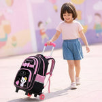 PALAY Trolley School Backpack for Girls with Detachable Wheels