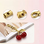 PALAY Red Cherry Bag Charm Keyring