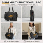 PALAY Denim Crossbody Tote Bag for Women