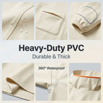 PALAY Motorcycle Raincoat with Hood for Women
