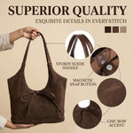 PALAY PU Leather Hobo Tote Bag for Women Soft Slouchy Shoulder Bag