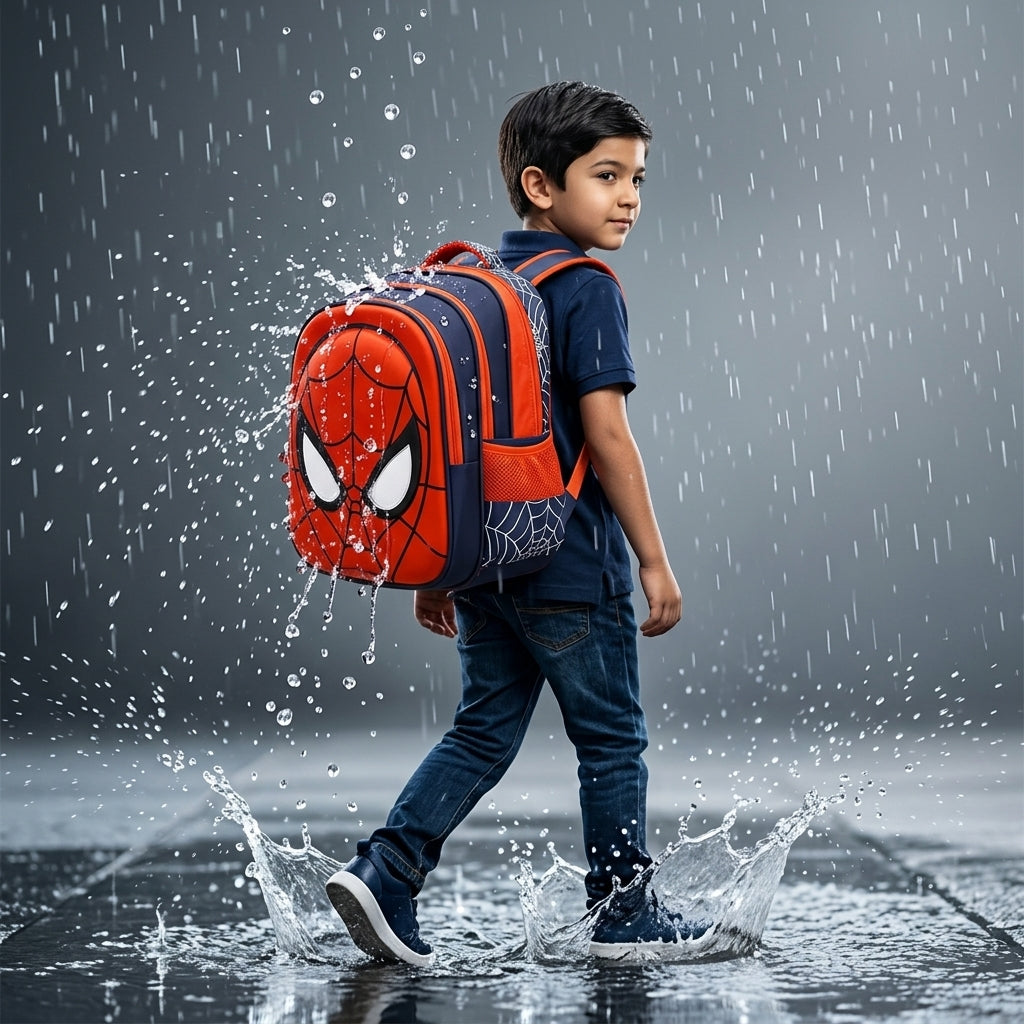PALAY 3D Spiderman School Backpack for Kids Waterproof Large School Bag