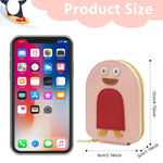 PALAY® Girls Card Bag Travel Card Holder with 10 Compartments Wallet Organizer Bag Zipper Pouch PU Cartoon Penguin Zipper Card Bag RFID Blocking Travel