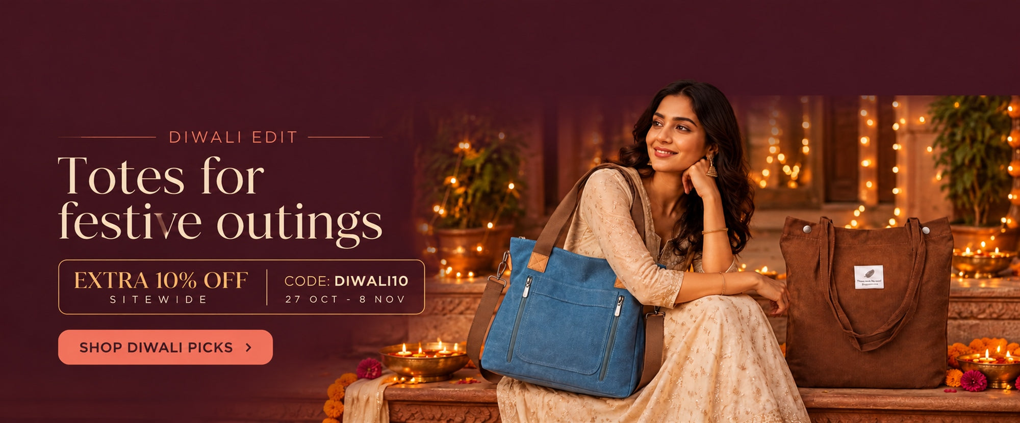 Diwali 2026 SITEWIDE 10% off DIWALI10 - palay - new-palay-3-desktop - 27 Oct to 8 Nov