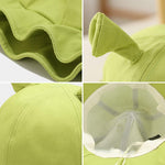 PALAY® Shrek Hat Fun Green Shrek Ear Sun Hat Bucket Hat Outdoor Fishman Hat Round Wide Brim Beach Sun Hat Gift for Fans Couple Hat for Men Women