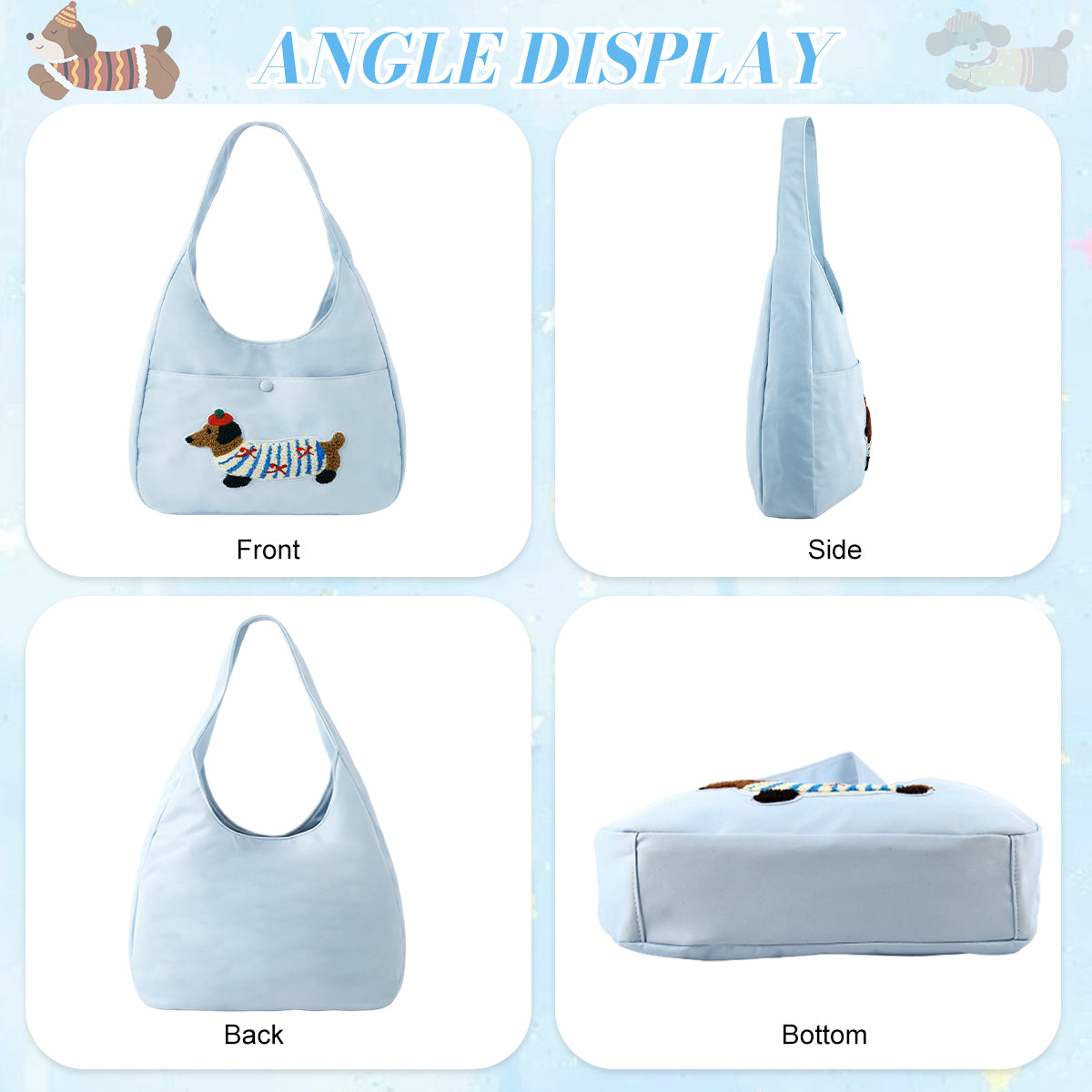 PALAY Cartoon Tote Bag for Women & Girls