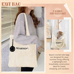 PALAY Bow Crochet Tote Bag for Women