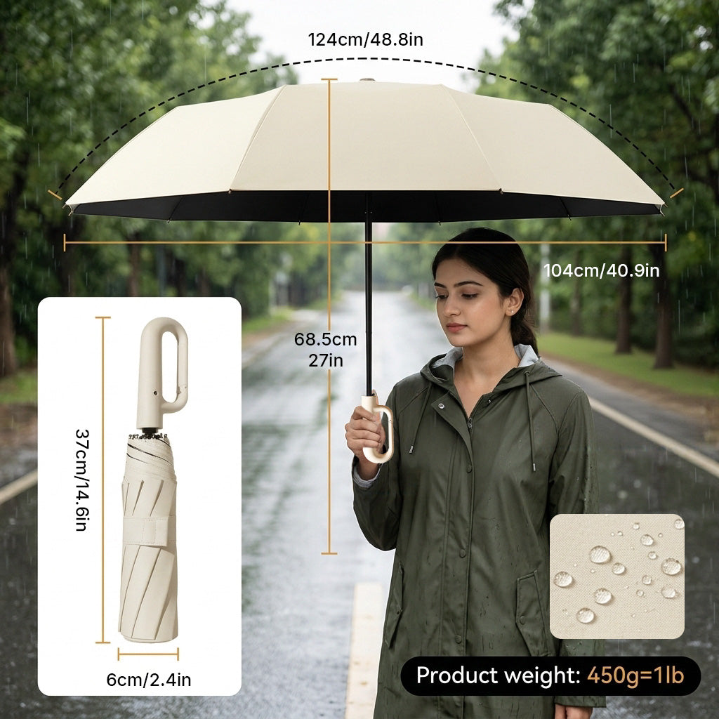 PALAY Auto Open Windproof Folding Umbrella